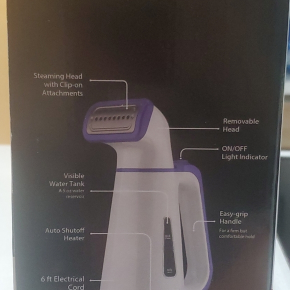 Smartek Handheld Steamer white & purple - Picture 3 of 3